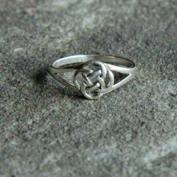 Silver Spiral of Life Ring